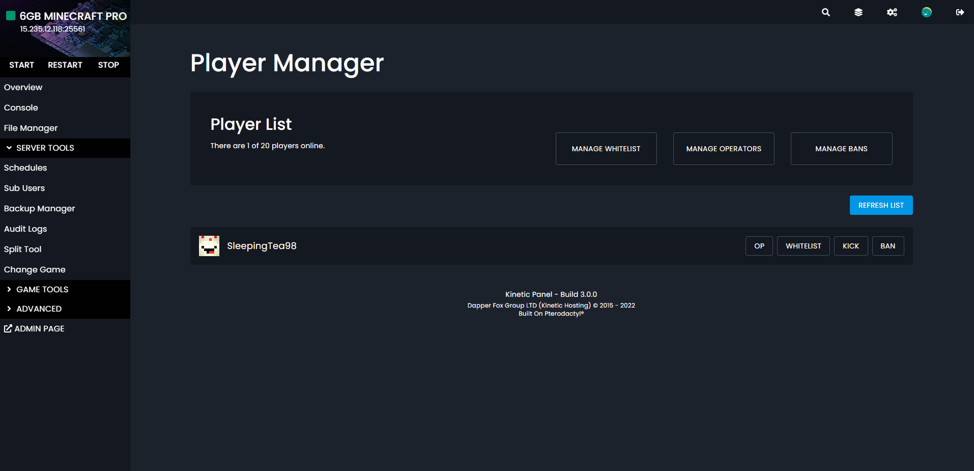player manager